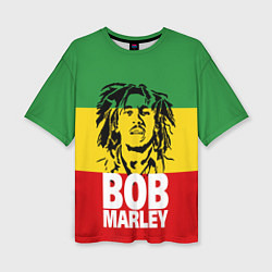 Футболка оверсайз женская Bob Marley, цвет: 3D-принт