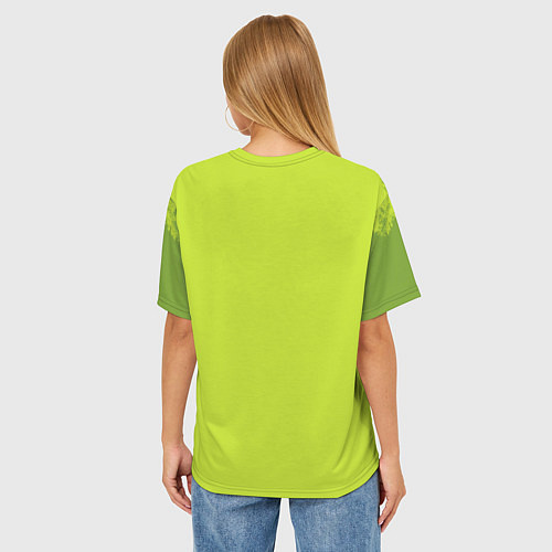 Женская футболка оверсайз Авокадо / 3D-принт – фото 4