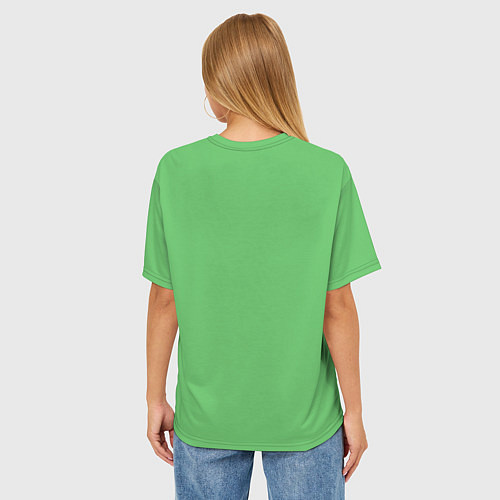 Женская футболка оверсайз Удачливый лис / 3D-принт – фото 4