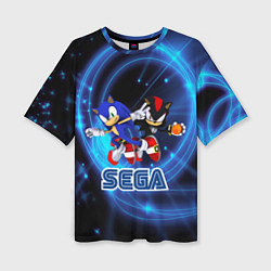 Женская футболка оверсайз Sonic SEGA