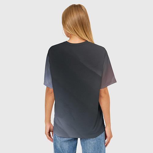 Женская футболка оверсайз MERCEDES МЕРСЕДЕС / 3D-принт – фото 4