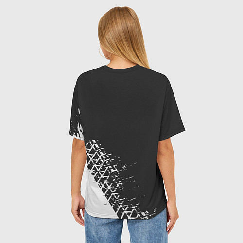 Женская футболка оверсайз LEXUS ЛЕКСУС / 3D-принт – фото 4