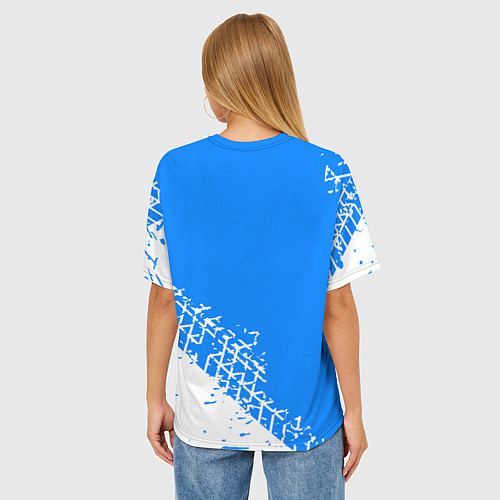 Женская футболка оверсайз LEXUS ЛЕКСУС / 3D-принт – фото 4