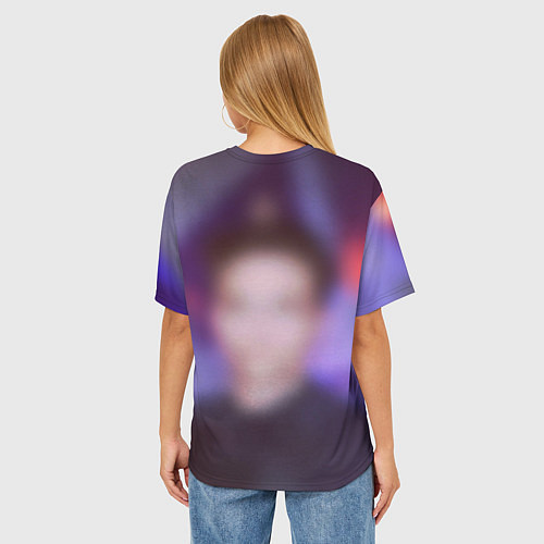 Женская футболка оверсайз Роберт Паттинсон / 3D-принт – фото 4