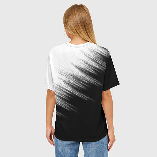 Женская футболка оверсайз Амбрелла / 3D-принт – фото 4