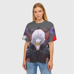 Футболка оверсайз женская Томура Шигараки Z, цвет: 3D-принт — фото 2