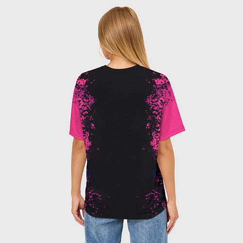 Женская футболка оверсайз AMONG US / 3D-принт – фото 4
