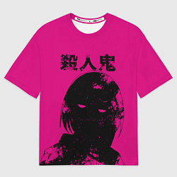 Футболка оверсайз женская Akudama Cutthroat, цвет: 3D-принт