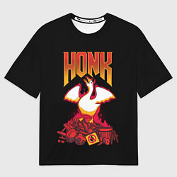Футболка оверсайз женская HONK Goose, цвет: 3D-принт