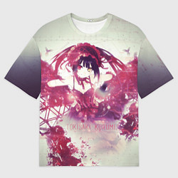 Футболка оверсайз женская Куруми Токисаки, цвет: 3D-принт