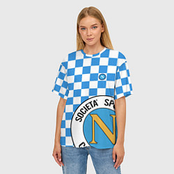 Футболка оверсайз женская Форма Наполи - Марадона 10, цвет: 3D-принт — фото 2