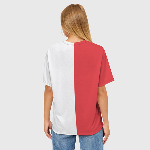 Женская футболка оверсайз С Новым Годом! / 3D-принт – фото 4