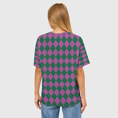 Женская футболка оверсайз ДжоДжо / 3D-принт – фото 4