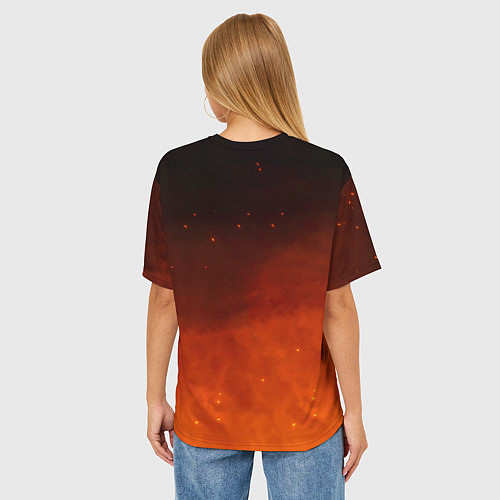 Женская футболка оверсайз Доктор Стоун / 3D-принт – фото 4