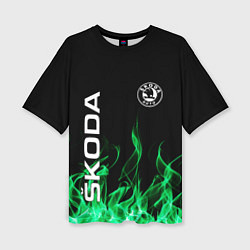 Футболка оверсайз женская SKODA, цвет: 3D-принт