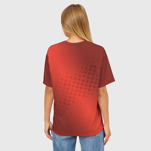 Женская футболка оверсайз Kid Flash / 3D-принт – фото 4