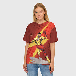 Футболка оверсайз женская Kid Flash, цвет: 3D-принт — фото 2