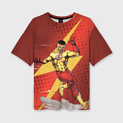 Женская футболка оверсайз Kid Flash