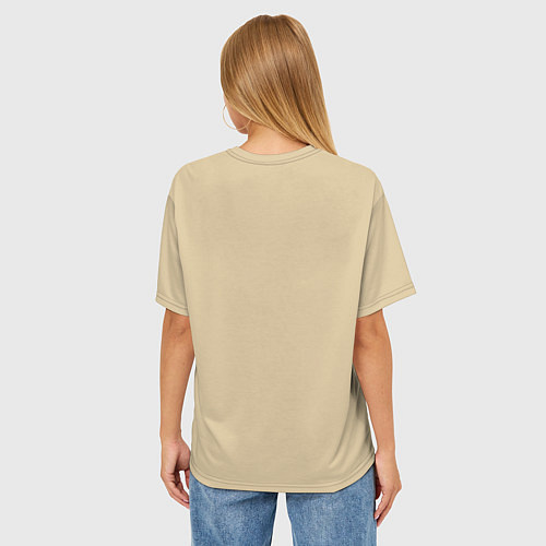 Женская футболка оверсайз Средневековый ДнД паттерн / 3D-принт – фото 4