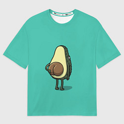 Футболка оверсайз женская Авокадо, цвет: 3D-принт