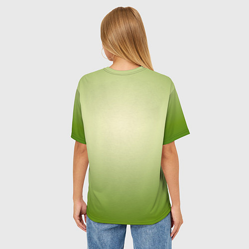 Женская футболка оверсайз Билли Айлиш / 3D-принт – фото 4