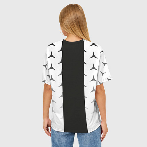 Женская футболка оверсайз MERCEDES BENZ / 3D-принт – фото 4