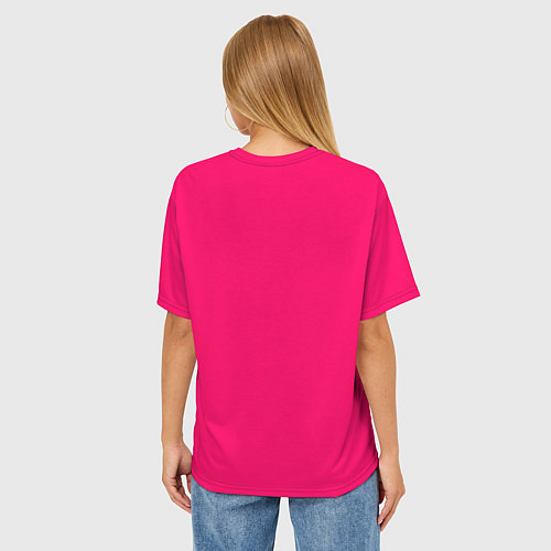 Женская футболка оверсайз Малинка большая / 3D-принт – фото 4