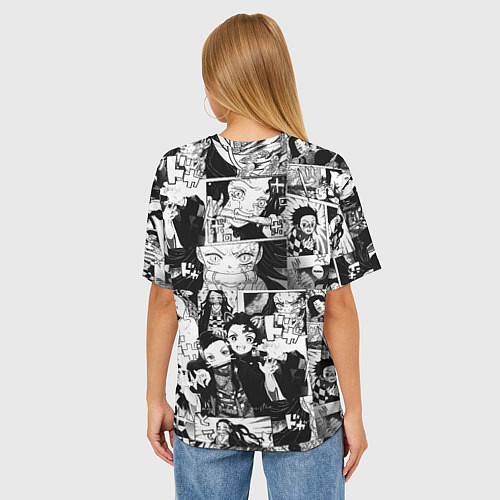 Женская футболка оверсайз НЕЗУКО / 3D-принт – фото 4