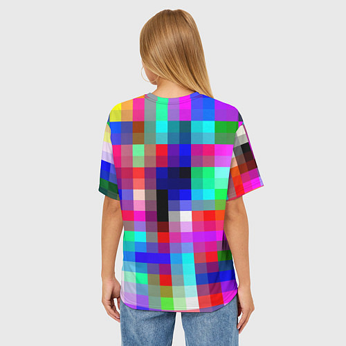 Женская футболка оверсайз MINECRAFT МАЙНКРАФТ / 3D-принт – фото 4