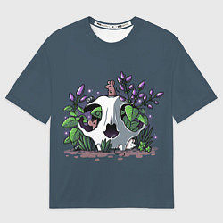 Футболка оверсайз женская Мыши в черепе, цвет: 3D-принт