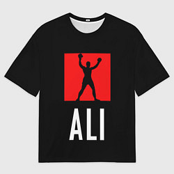 Футболка оверсайз женская Muhammad Ali, цвет: 3D-принт