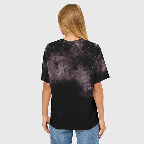 Женская футболка оверсайз Powerwolf / 3D-принт – фото 4