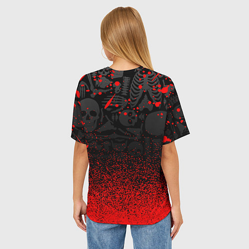 Женская футболка оверсайз CANNIBAL CORPSE / 3D-принт – фото 4