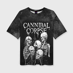Женская футболка оверсайз Cannibal Corpse