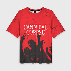 Футболка оверсайз женская Cannibal Corpse Труп Каннибала Z, цвет: 3D-принт