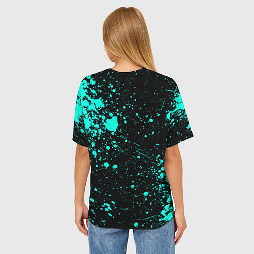 Женская футболка оверсайз AMONG US АМОНГ АС / 3D-принт – фото 4