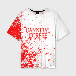 Футболка оверсайз женская Cannibal corpse, цвет: 3D-принт