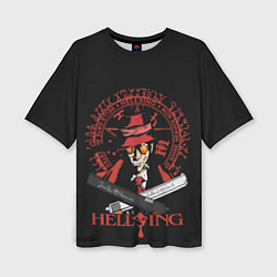 Женская футболка оверсайз Hellsing