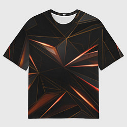 Женская футболка оверсайз Геометрическая Абстракция