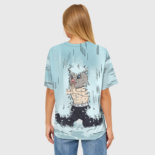 Женская футболка оверсайз МЕДИТАЦИЯ ИНОСКЕ / 3D-принт – фото 4