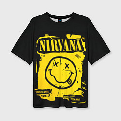 Футболка оверсайз женская Nirvana 1987, цвет: 3D-принт