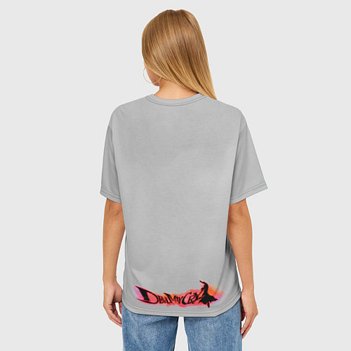Женская футболка оверсайз Арт Неро / 3D-принт – фото 4