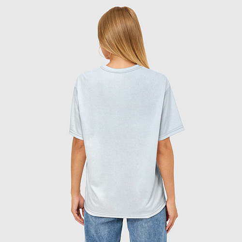 Женская футболка оверсайз Лисёнок / 3D-принт – фото 4