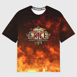 Футболка оверсайз женская Path of Exile Logo Путь изгнанника Лого Z, цвет: 3D-принт
