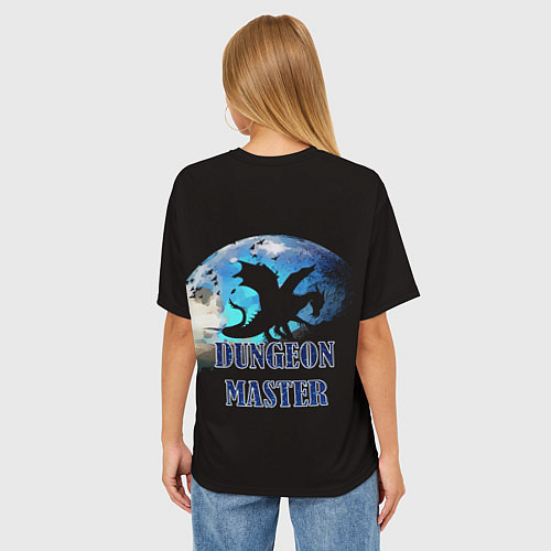 Женская футболка оверсайз Dungeon Master / 3D-принт – фото 4