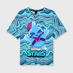 Женская футболка оверсайз Сквик Squeak Brawl Stars