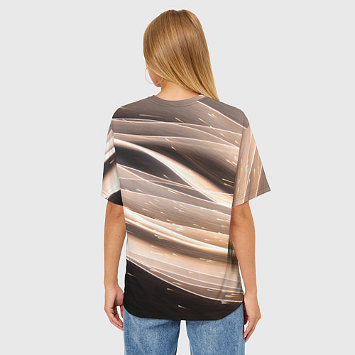 Женская футболка оверсайз МлеЧныЙ Путь / 3D-принт – фото 4