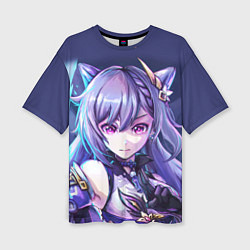 Футболка оверсайз женская Keqing - Genshin Impact, цвет: 3D-принт