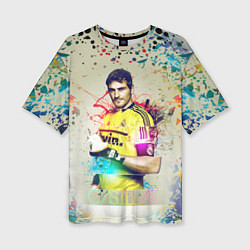 Футболка оверсайз женская Iker Casillas, цвет: 3D-принт