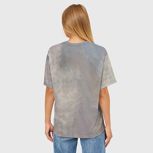 Женская футболка оверсайз Дженни маслом / 3D-принт – фото 4